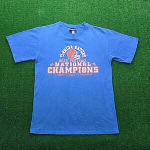 Florida Gators Tshirt Mens Medium Blue 2008 Football National Champions Jansport